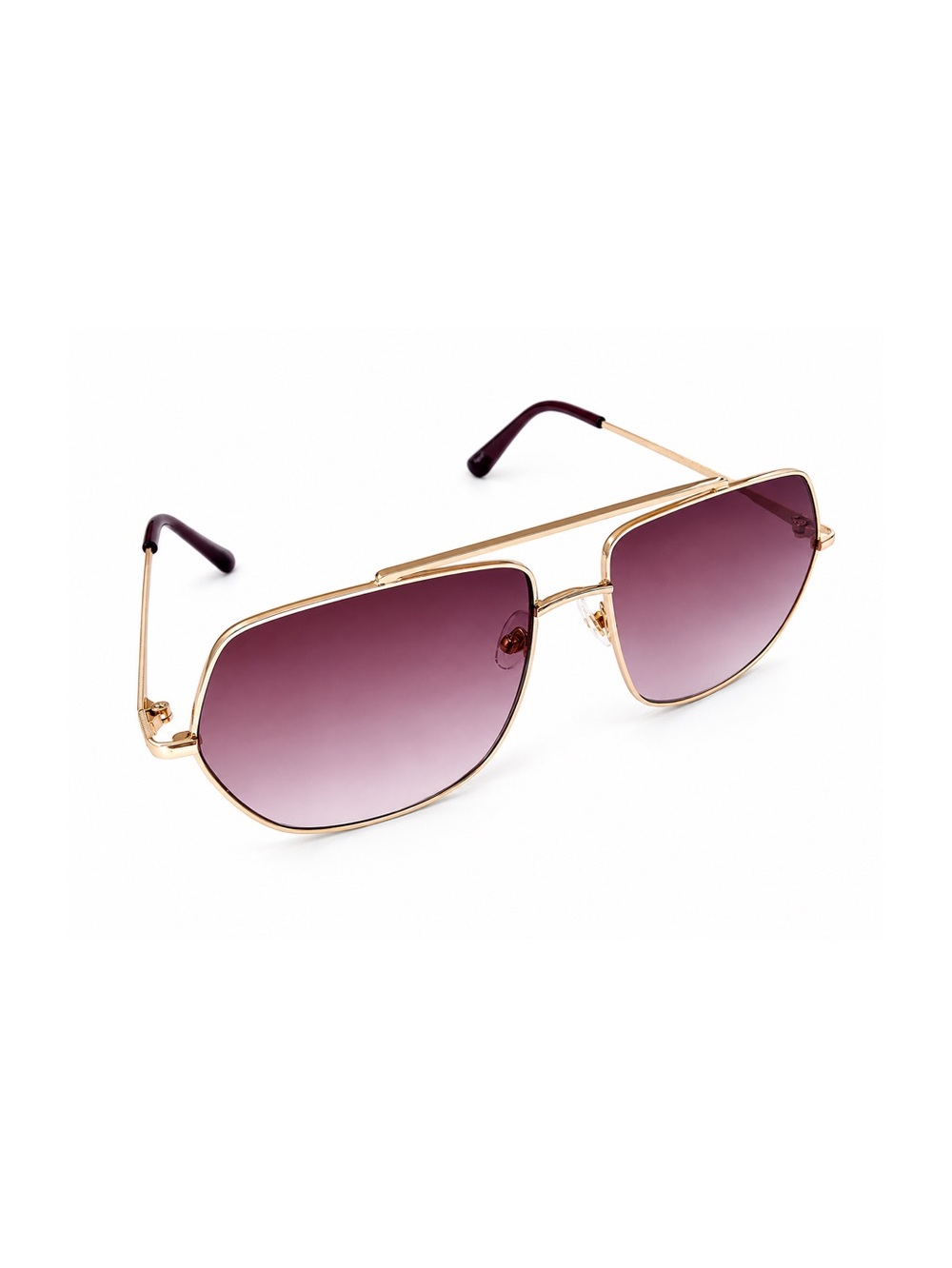 Gold Frame Sunglasses with Gradient Lenses